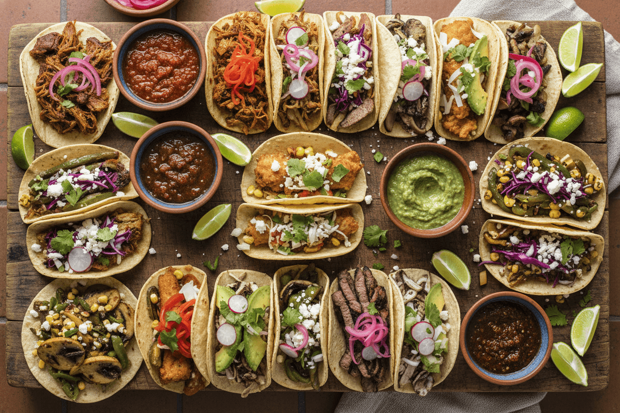 Taco variety on Instagram